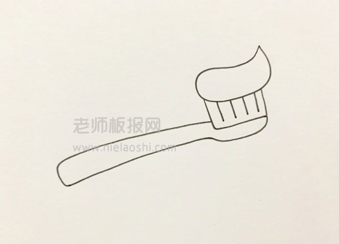 牙刷简笔画图片 牙刷怎么画的