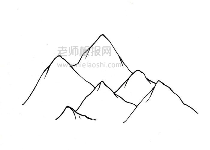 喜马拉雅山简笔画图片 喜马拉雅山怎么画