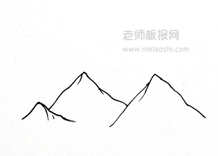 喜马拉雅山简笔画图片 喜马拉雅山怎么画