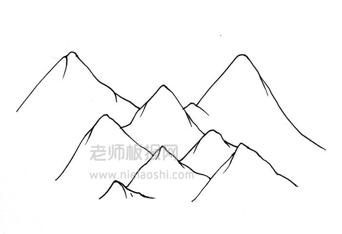 喜马拉雅山简笔画图片 喜马拉雅山怎么画