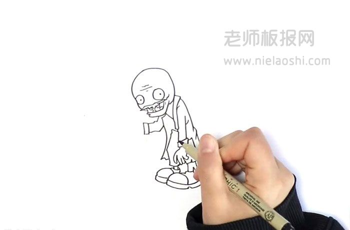 僵王博士简笔画图片 僵王博士怎么画的