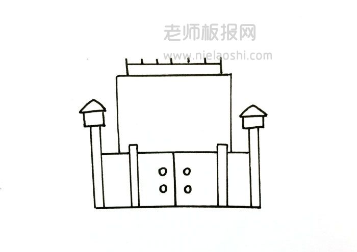 QQ红包监狱简笔画图片 监狱怎么画的