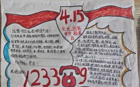 415全民国家安全教育日手抄报图片