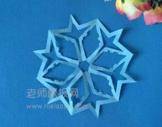 六瓣雪花剪纸图片 六瓣雪花如何剪