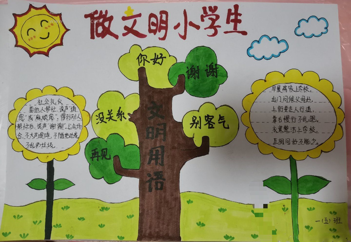 做文明小学生手抄报图片