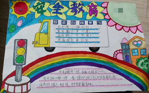 中小学生交通安全教育手抄报图片