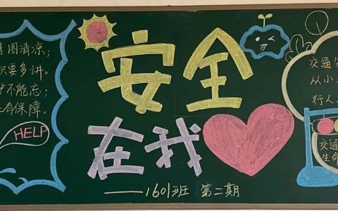 中小学生防溺水与交通安全黑板报图片