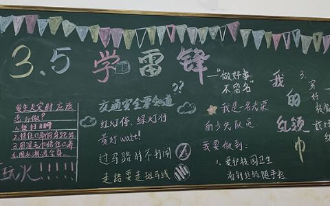 3·5学雷锋黑板报图片