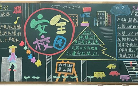 小学生校园交通安全常识黑板报图片