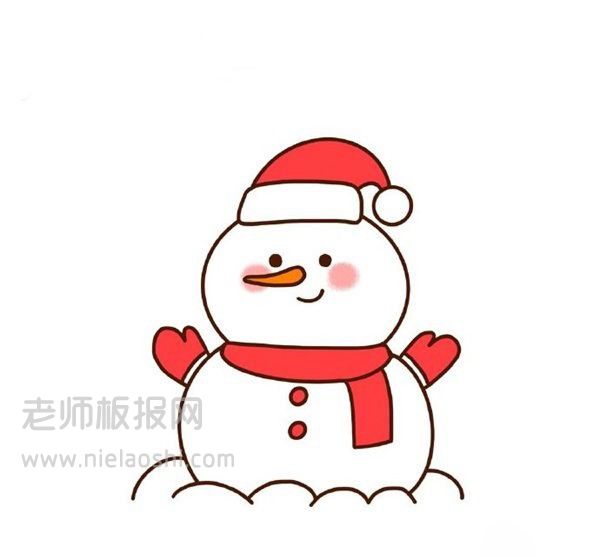 雪人简笔画图片 简单的雪人是怎么画的