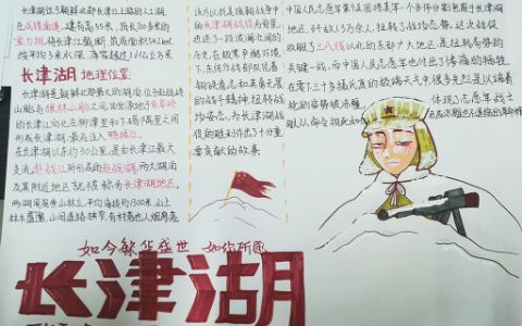 长津湖手抄报图片 纪念抗美援朝战争