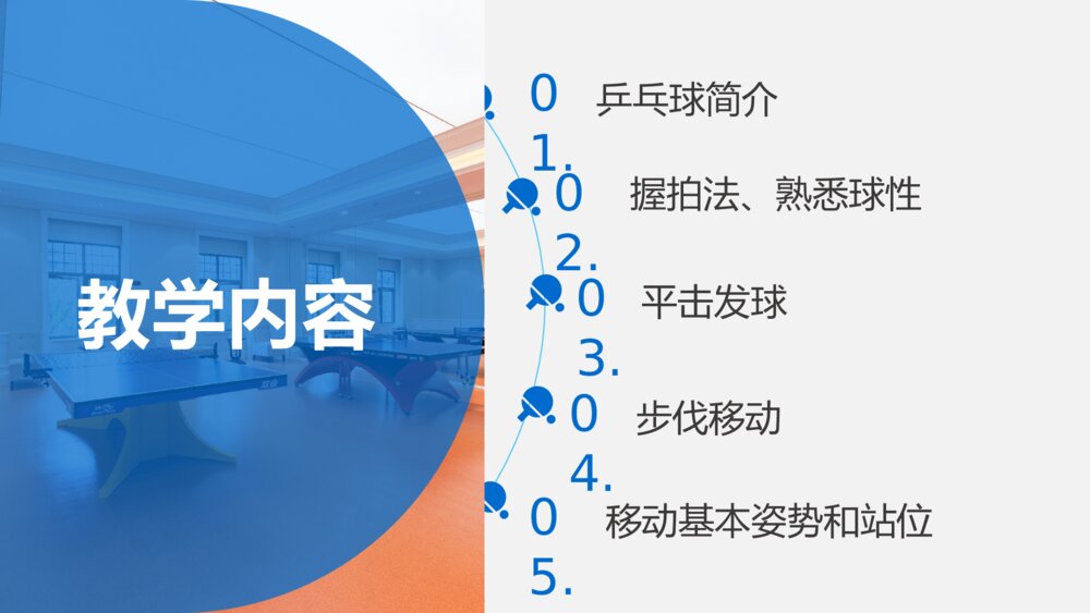 《乒乓球初级教学》初中高一教案教学PPT课件2