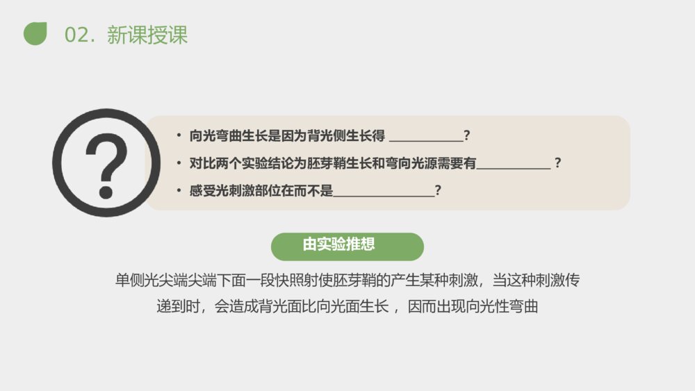 《植物生长素的发现》人教版必修三生物PPT课件10