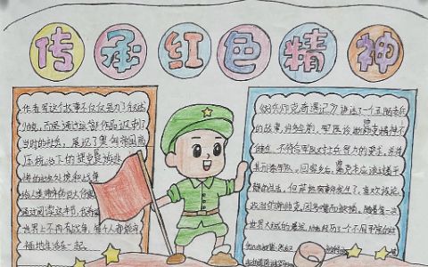 《好兵帅克历险记》感悟传承红色精神手抄报绘画图片