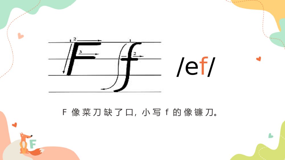 《26个字母表》小学英语人教版少儿教育PPT教学课件8