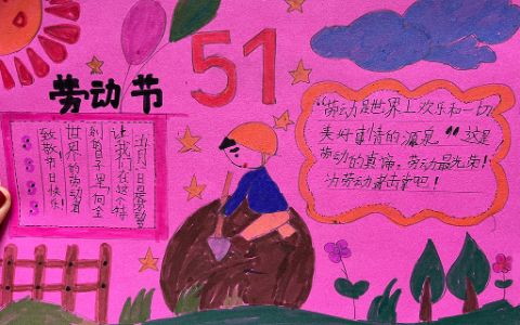 51劳动节手抄报绘画图片-五一劳动节的来历？