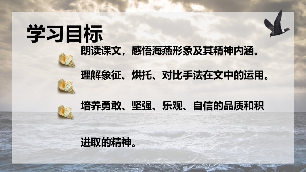 《海燕》九年级语文下册PPT优秀课件3