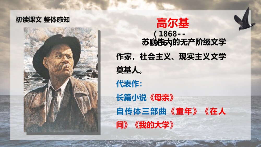 《海燕》九年级语文下册PPT优秀课件6