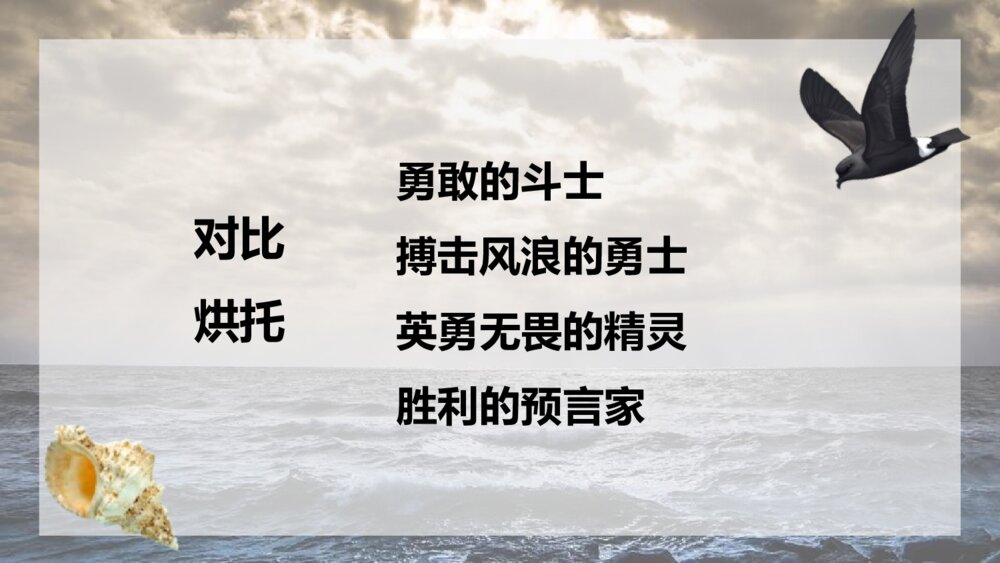 《海燕》九年级语文下册PPT优秀课件10