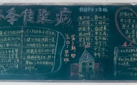 预防冬季传染病黑板报图片-含内容文字