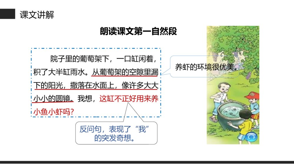 小学三年级语文下册第四单元《小虾》PPT教学课件10