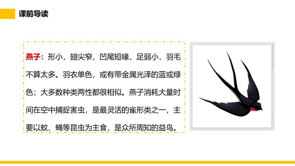小学三年级语文下册第一单元《燕子》PPT教学课件4