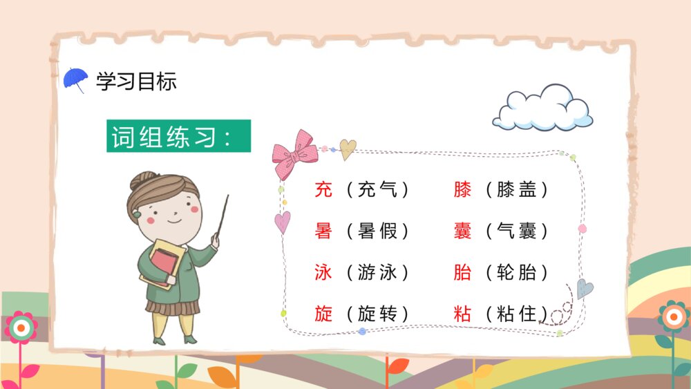 人教版二年级语文《充气雨衣》课件小学教师教学方法目标准备PPT7