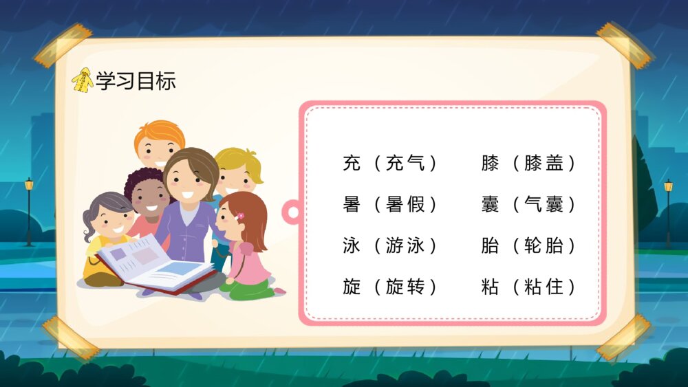 人教版小学二年级语文下册《充气雨衣》知识点梳理教育培训PPT课件6