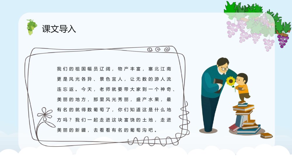 《葡萄沟》小学语文二年级下册课文导读知识点梳理PPT课件3