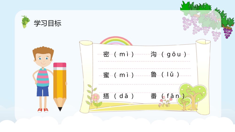 《葡萄沟》小学语文二年级下册课文导读知识点梳理PPT课件8