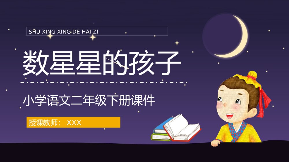 人教版知识点梳理《数星星的孩子》小学语文二年级下册PPT课件