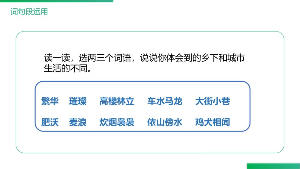 人教版《第1单元语文园地》四年级语文下册PPT精品课件5