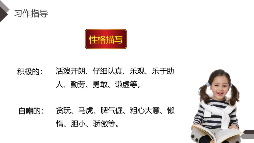 人教版四年级语文下册第七单元《习作:我的自画像》PPT精品课件10