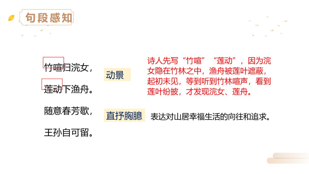 人教版五年级语文上册《第七单元·古诗词三首》PPT精品课件7