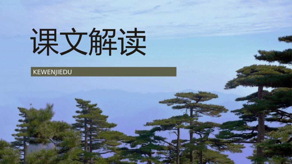 小学语文二年级上册《黄山奇石》重点难点课文导读教育培训PPT课件10