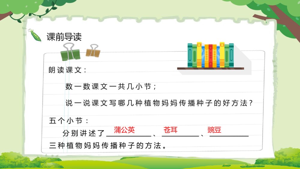 小学二年级语文上册人教版《植物妈妈有办法》教师备课通用PPT课件4
