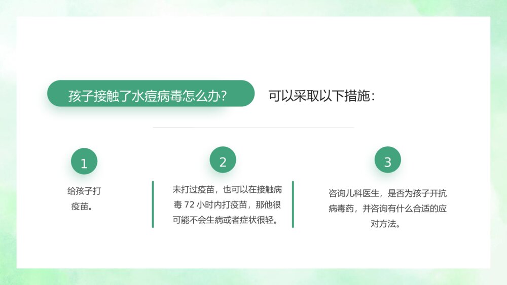 《水痘治疗知识》医学科普宣传主题班会PPT课件5