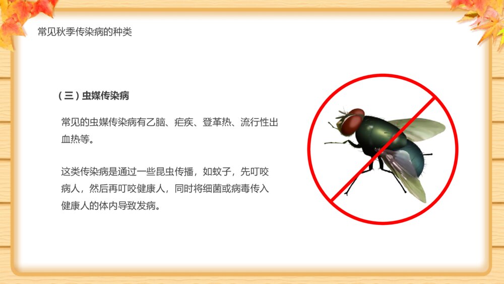 《秋季传染病预防知识班会》PPT班会课件7