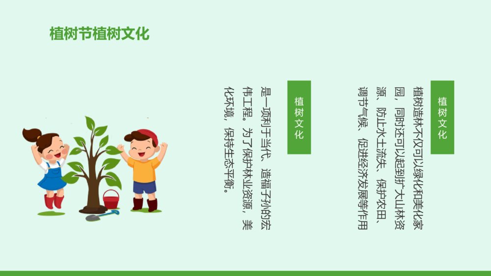 植树节介绍宣传PPT课件（带内容文字）9