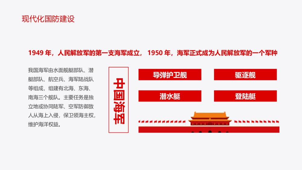 《加强国防教育》中小学国防教育主题班会PPT课件10