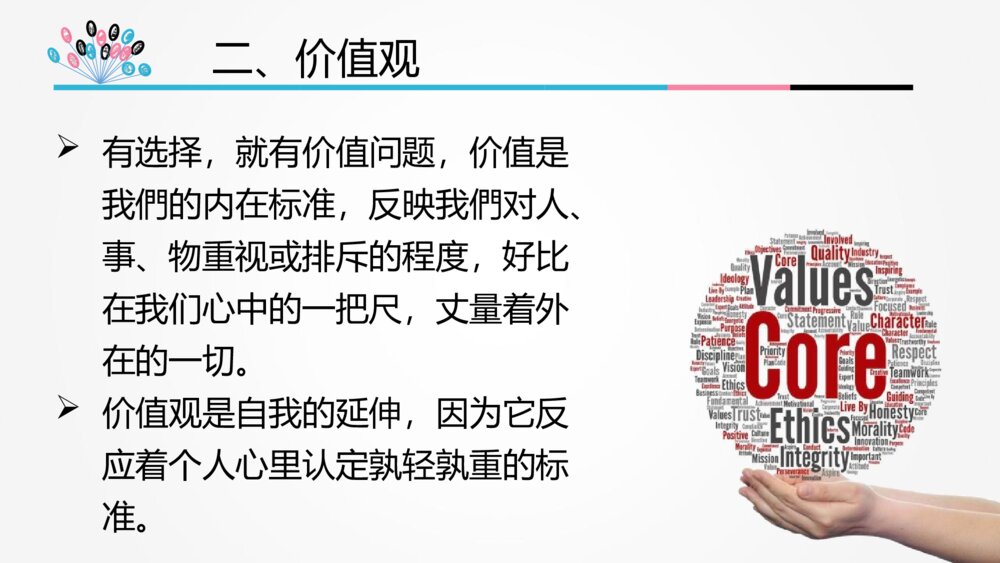 心中的那把尺主题PPT班会课件（带内容文字）4