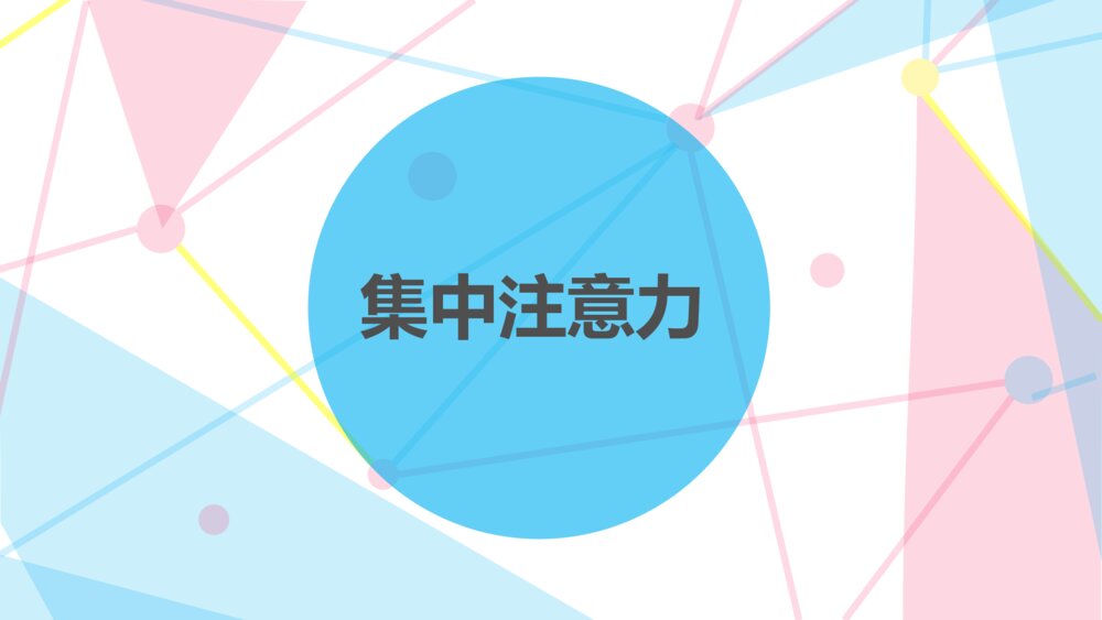 小学生《集中注意力》主题班会PPT课件