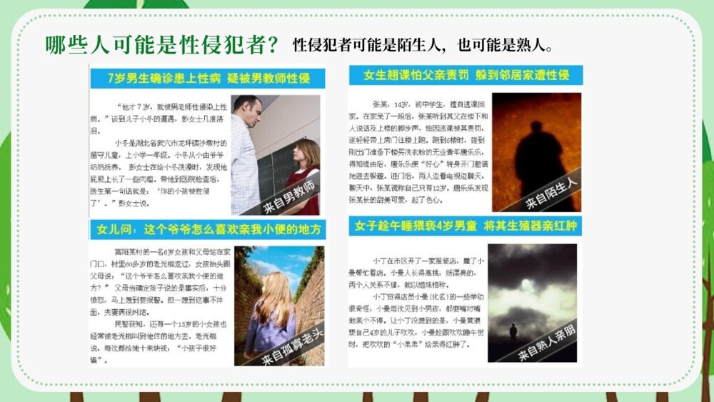 中小学生安全教育《避免受性侵犯》主题班会PPT课件5