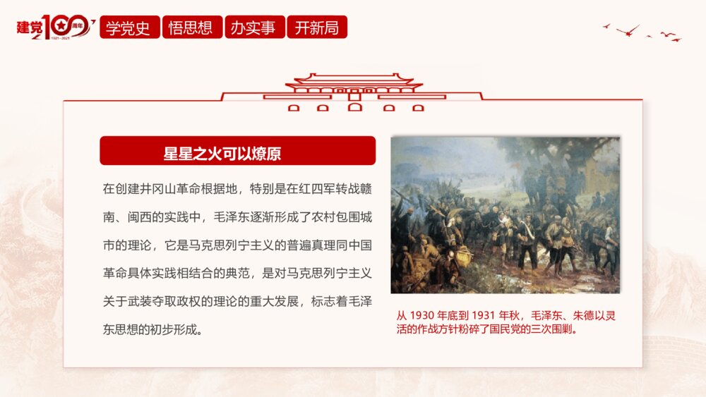 《百年奋斗路 启航新征程》学党史建党百年党课教育活动PPT课件8