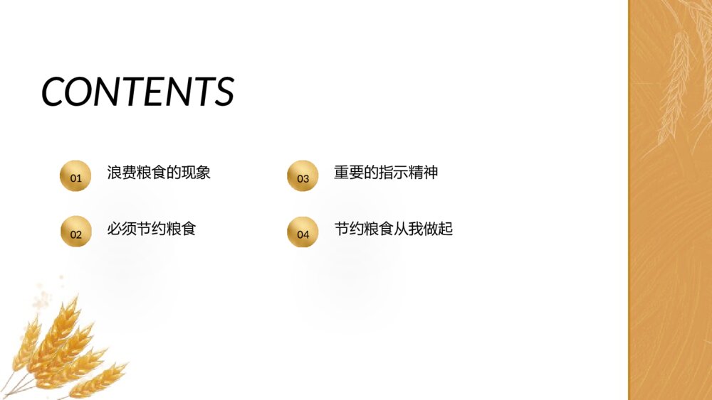 节约粮食·从我做起PPT班会课件（带内容文字·可编辑修改）2