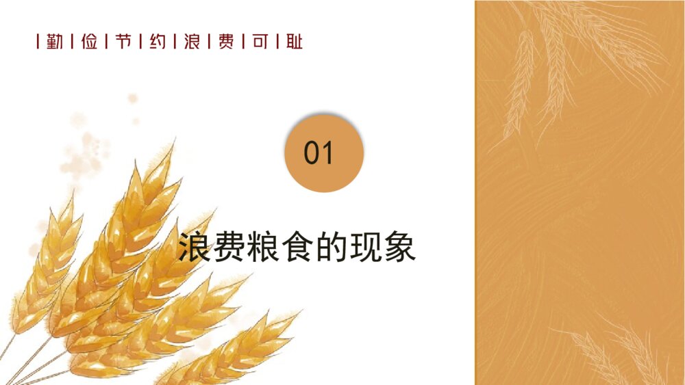 节约粮食·从我做起PPT班会课件（带内容文字·可编辑修改）3