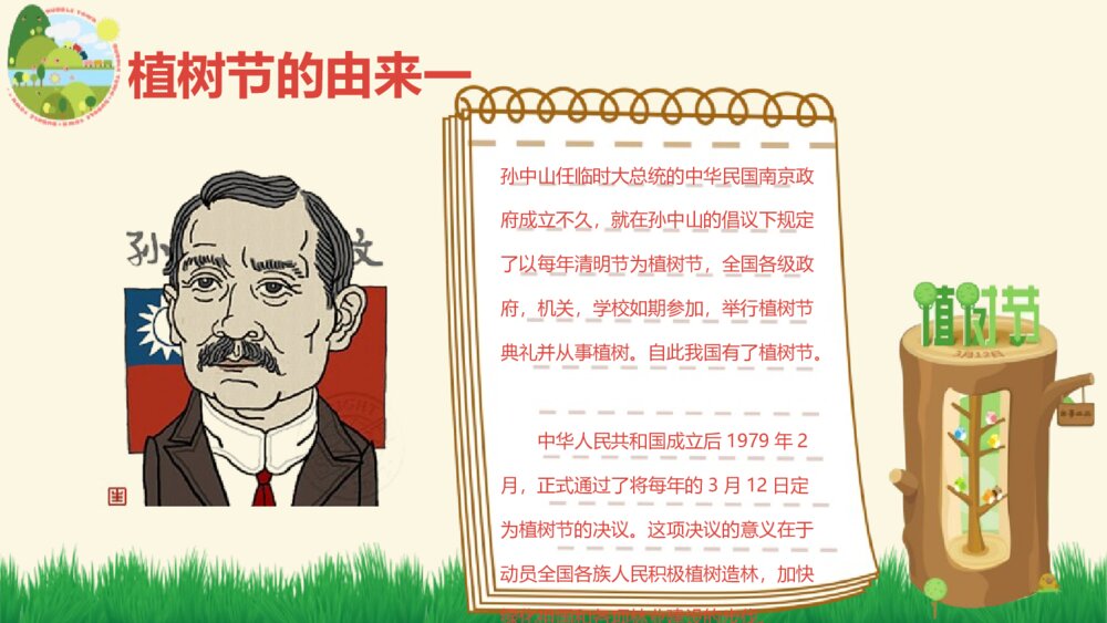 3·12植树节主题班会PPT课件《多一片绿叶 多一份温馨》6