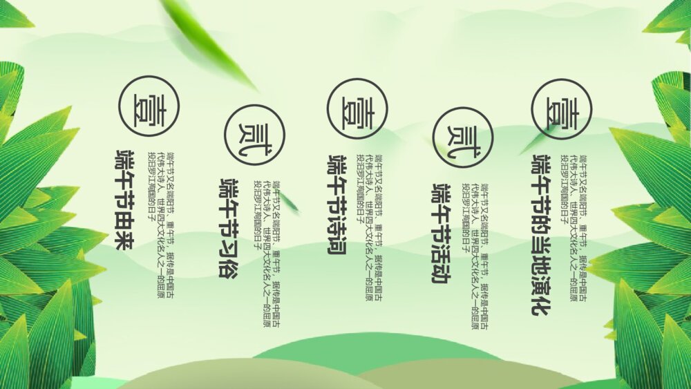 《情系端午》端午节主题班会PPT课件（电子版幻灯片·可编辑修改）3