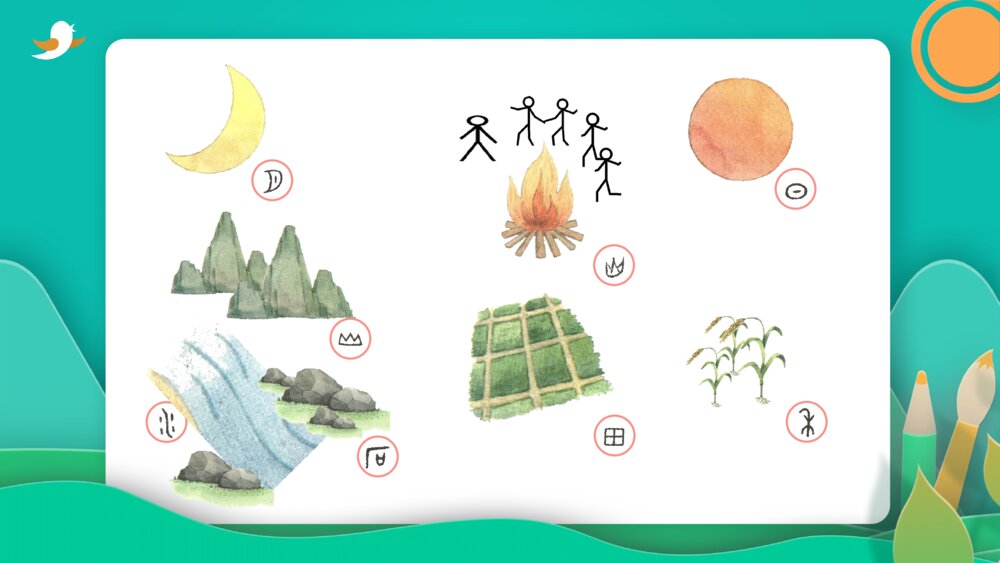 《日月水火》PPT课件·人教部编版·小学生语文一年级上册识字一（课时1）2