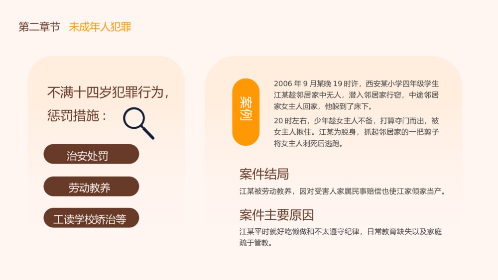 中小学法律教育宣传主题班会PPT课件（带文字内容）10